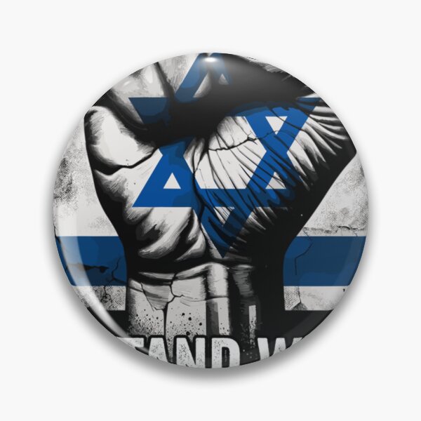 Item preview, I Stand With Israel Support For Israel Distressed Flag Fist designed and sold by CastilleDewell9.