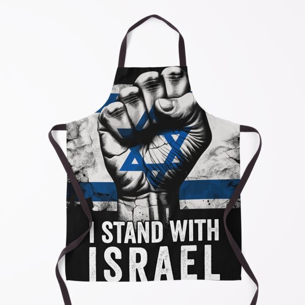 Item preview, I Stand With Israel Support For Israel Distressed Flag Fist designed and sold by CastilleDewell9.