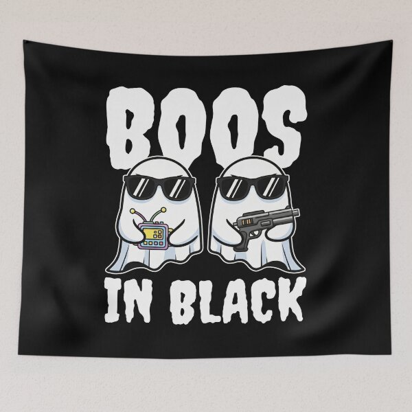 Item preview, BOOS IN BLACK - GHOST HALLOWEEN designed and sold by KEF Custom.