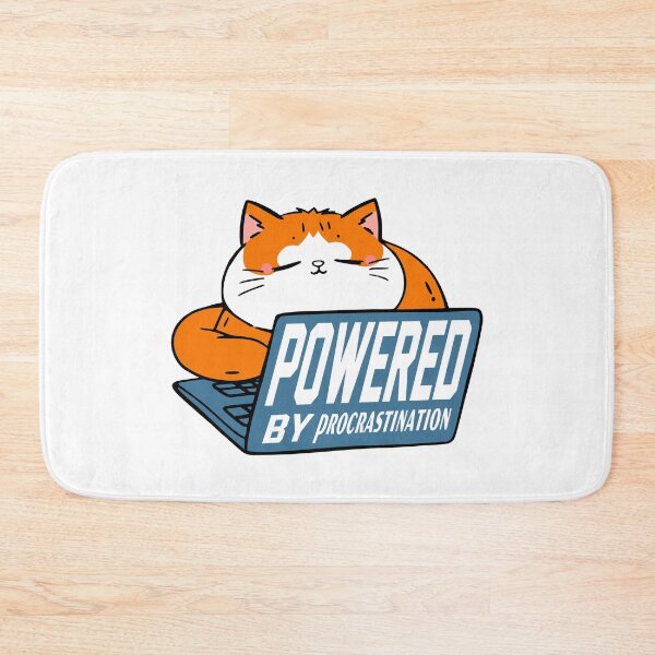 Item preview, Powered by Procrastination designed and sold by DAFIN.