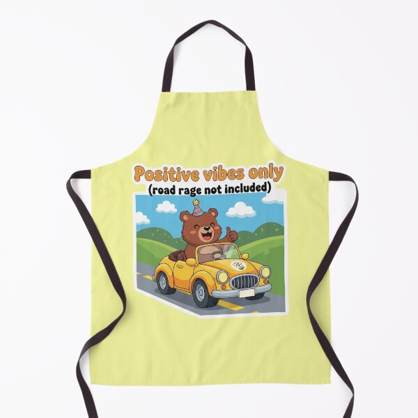 Item preview, "Positive Vibes Only (Road Rage Not Included)" - Cute Bear Sticker designed and sold by bvdesignart.