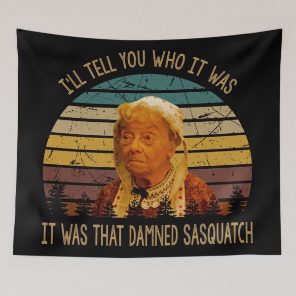 Item preview, I'll tell you who it was that damned sasquatch vintage  designed and sold by chmbrsbethany.
