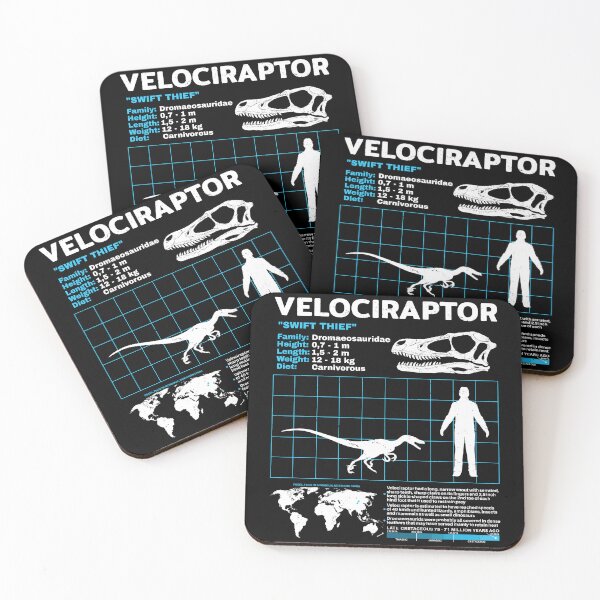 Item preview, Velociraptor fact sheet designed and sold by NicGrayGraphic.