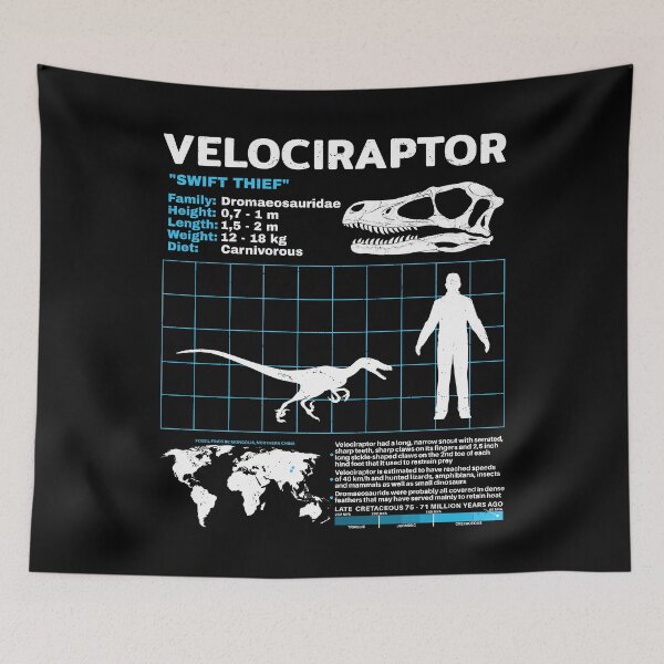Item preview, Velociraptor fact sheet designed and sold by NicGrayGraphic.