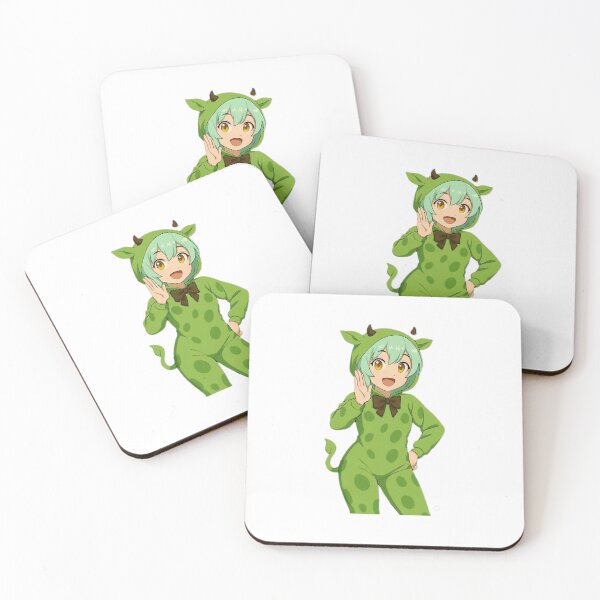 Item preview, Phoebe in a Cow Outfit  designed and sold by Homelesssquid's Stickers & More.