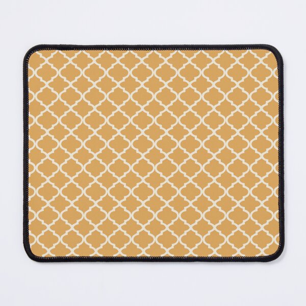 Item preview, Orange Moroccan tile pattern Deep Saffron   designed and sold by EmeraldeaArt.
