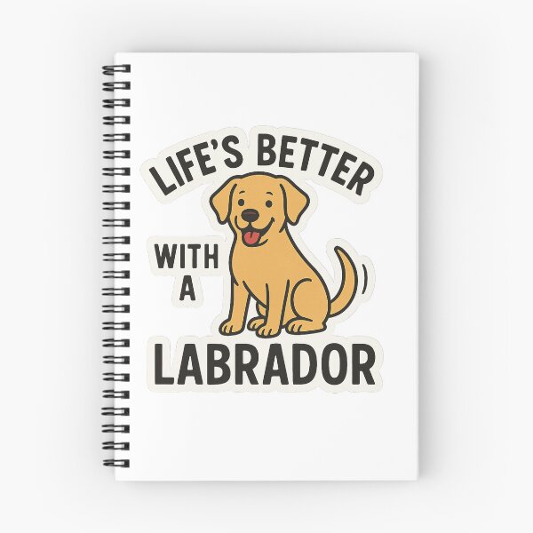 Item preview, Life’s Better With a Labrador – Cute Cartoon Dog Design designed and sold by Harprints.Studio.