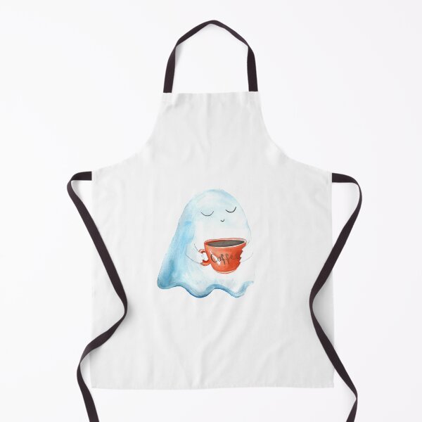 Item preview, Cute Ghost with Coffee Mug - Watercolor Halloween designed and sold by Kozhyna.