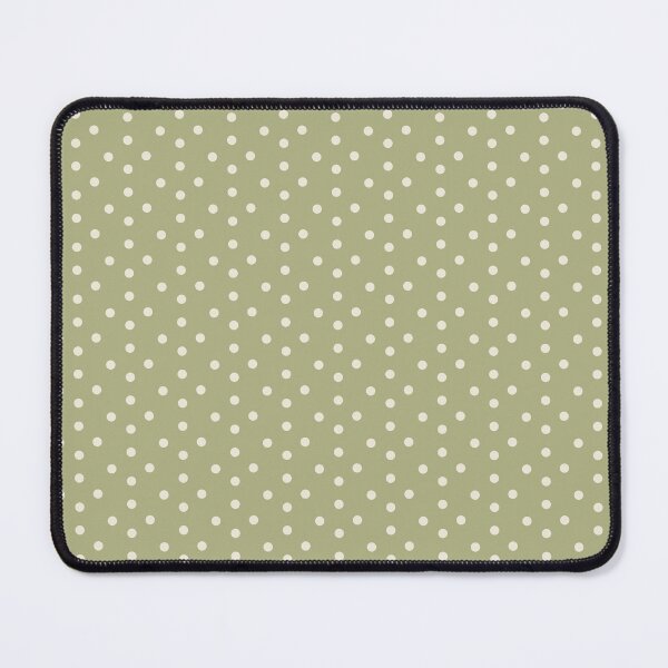 Item preview, Pastel green beige polkadot pattern  designed and sold by EmeraldeaArt.