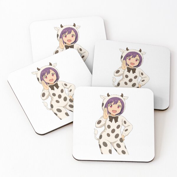 Item preview, Amy in a Cow Outfit  designed and sold by Homelesssquid's Stickers & More.