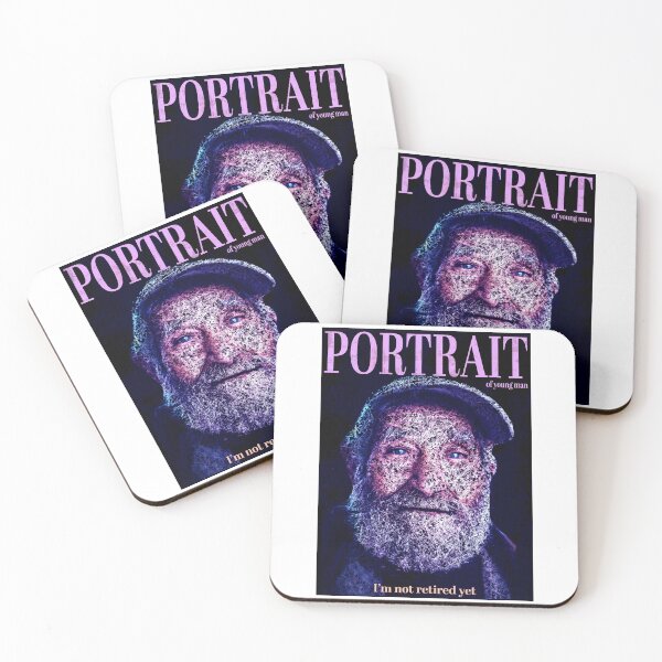 Item preview, PORTRAIT OF YOUNG MAN_<<I'm not retired yet..>> designed and sold by Pronoian-Space.