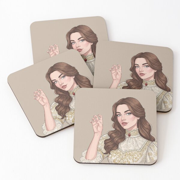 Item preview, Victorian Girl Cat Claw Pose – “Grrr Means Confidence” Statement Art designed and sold by MAGICKEY2024.