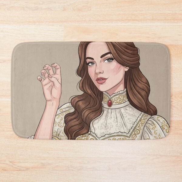 Item preview, Victorian Girl Cat Claw Pose – “Grrr Means Confidence” Statement Art designed and sold by MAGICKEY2024.
