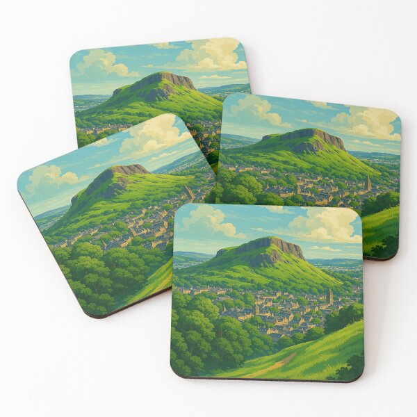 Item preview, Edinburgh Arthur’s Seat – Scotland Vintage Travel Poster designed and sold by Fans-Favourites.