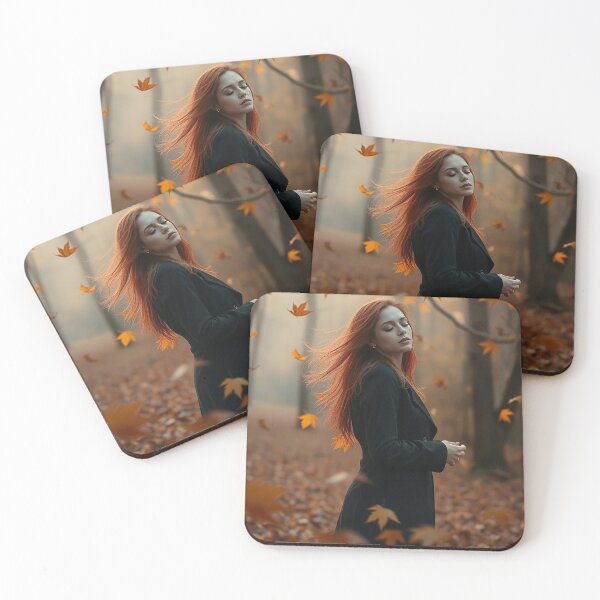 Item preview, A beautiful girl in autumn designed and sold by Merrylands Artshop.