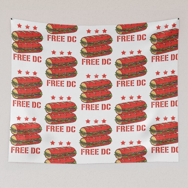 Item preview, Free DC Protest, Sandwiches DC Flag, Human Rights, Resist Federal Overreach Protest designed and sold by keathdjapt.