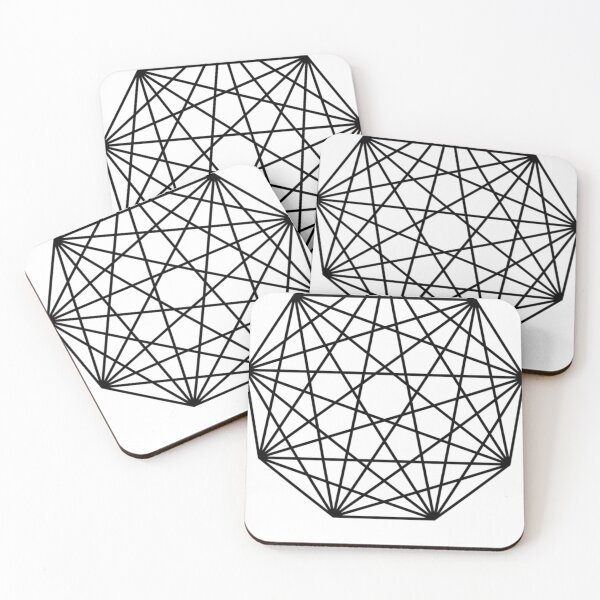Item preview, Nonagon Shape Black  designed and sold by FayePelletier.