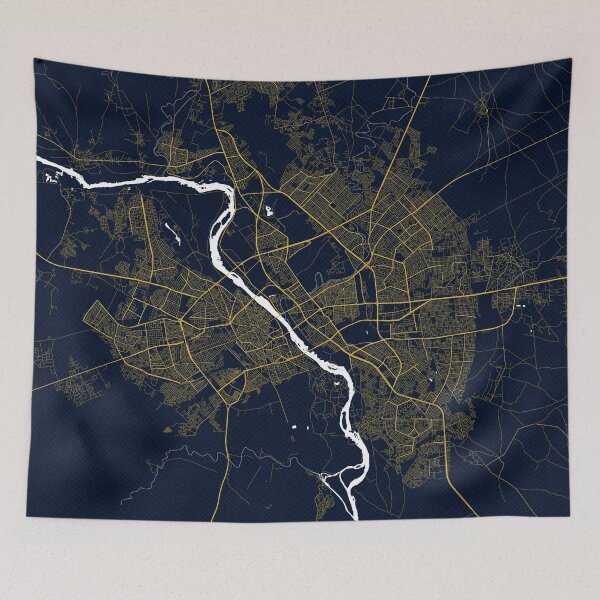 Item preview, Mosul City Map of Iraq - Gold Art Deco designed and sold by deMAP.