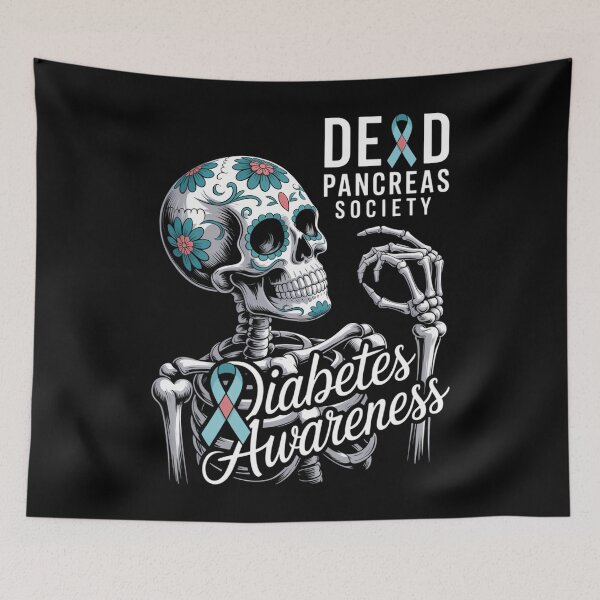 Item preview, Dead Pancreas Society Diabetes Awareness Day Sugar Skeleton designed and sold by CookWorldLaughs.