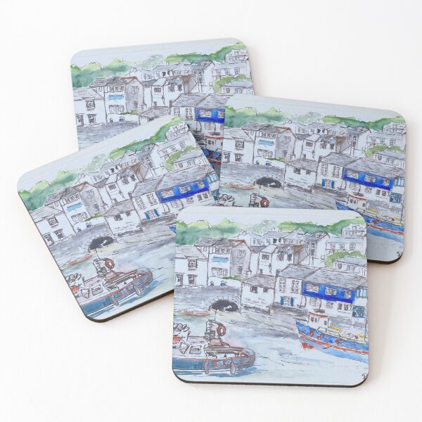 Item preview, Polperro Harbour  designed and sold by Robert Petcher Art.