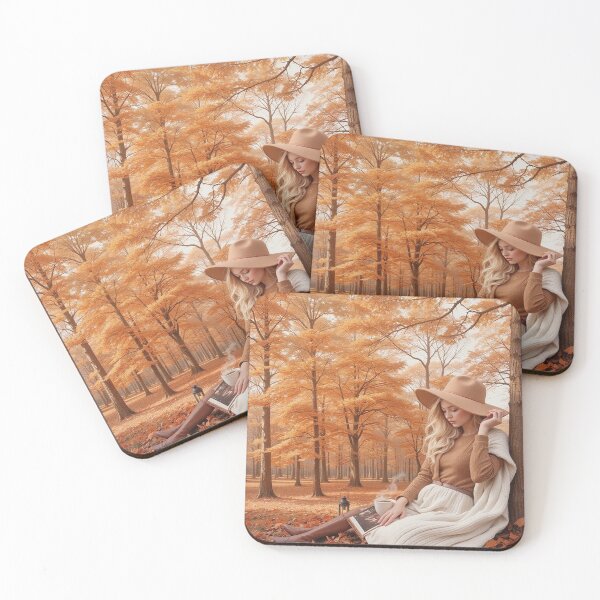 Item preview, A beautiful girl relaxing in autumn designed and sold by Merrylands Artshop.