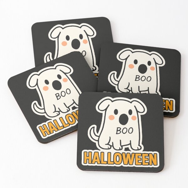 Item preview, Ghost Dog Says Boo for Halloween designed and sold by Pororo23.