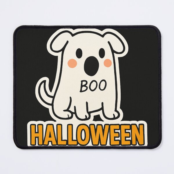 Item preview, Ghost Dog Says Boo for Halloween designed and sold by Pororo23.