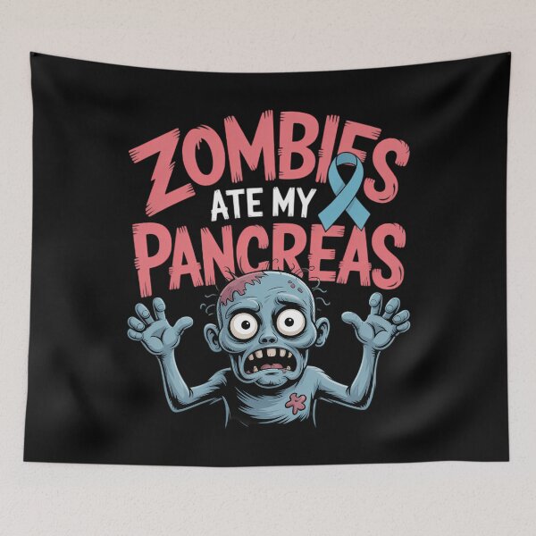 Artikelvorschau, Diabetes-Bewusstsein Kleinkind Zombies haben meine Bauchspeicheldrüse gefressen entworfen und verkauft von CookWorldLaughs.