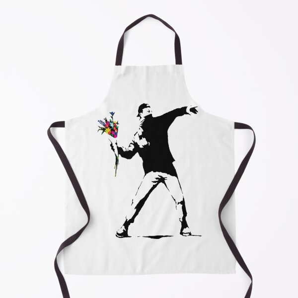 Item preview, Banksy Protest Throwing Flowers designed and sold by TysonLessard.