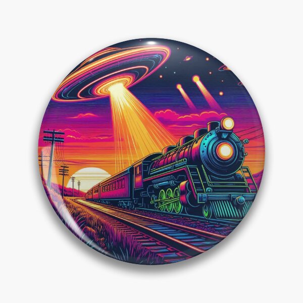 Item preview, Old train and ufo  designed and sold by Dogandesighn.