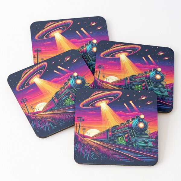 Item preview, Old train and ufo  designed and sold by Dogandesighn.