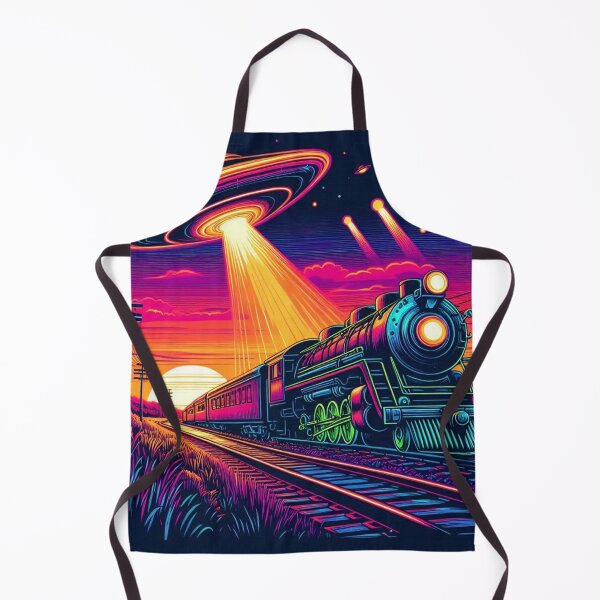 Item preview, Old train and ufo  designed and sold by Dogandesighn.