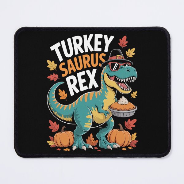 Item preview, Dinosaur Thanksgiving Turkey Saurus T Rex designed and sold by CookWorldLaughs.