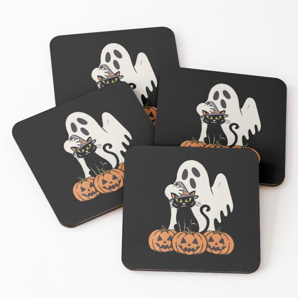 Item preview, Halloween shopping Ghost Cat designed and sold by CandyVenom.