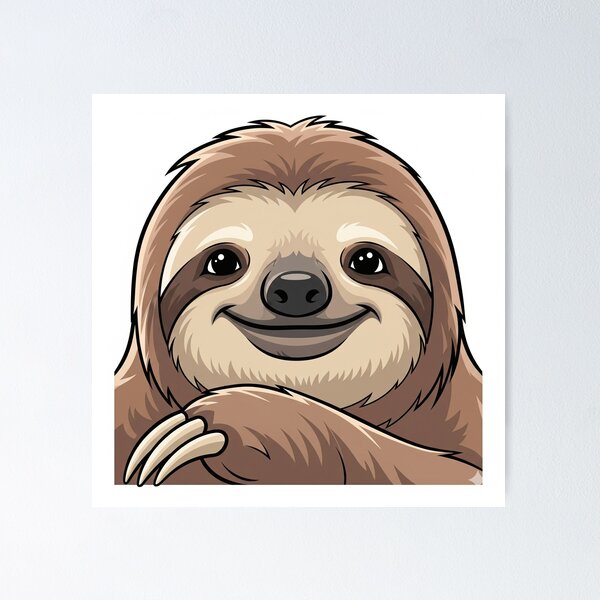 Item preview, Sloth Headshot designed and sold by PARINCREATE.