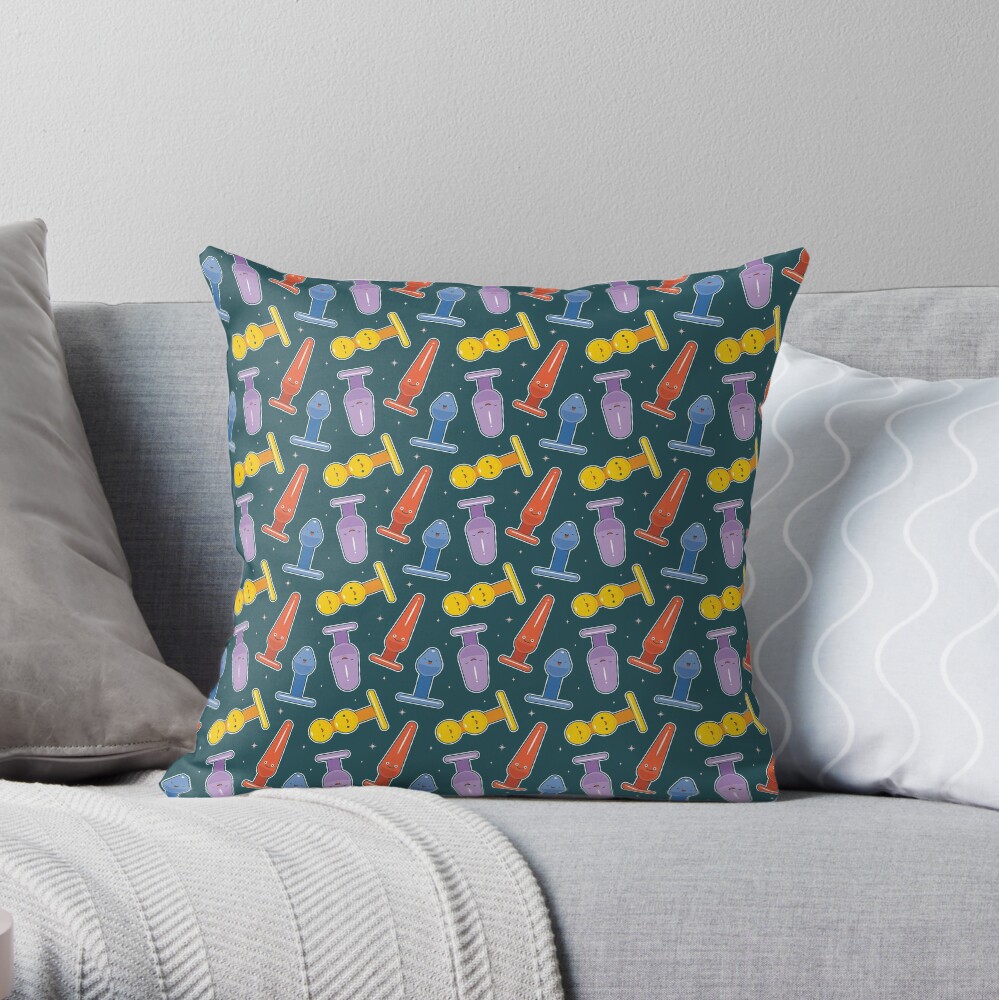 Put us in your butt! Throw Pillow