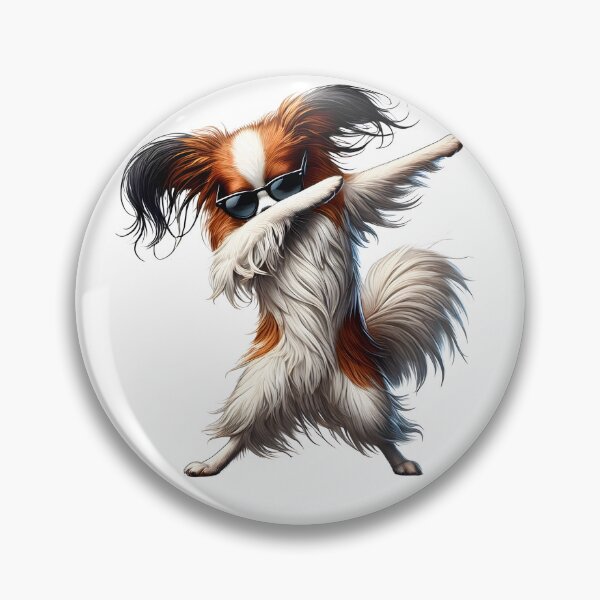 Item preview, Dabbing Papillon Dog Lover designed and sold by Kimberley King Art  King Art.