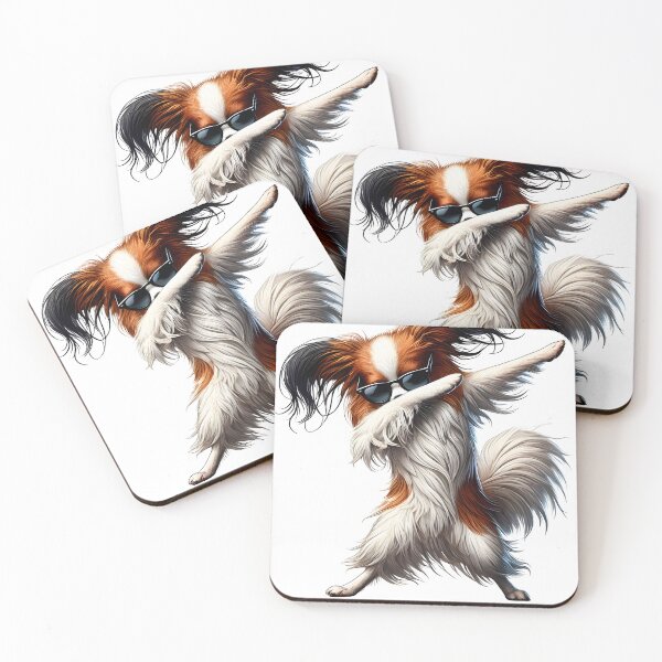 Item preview, Dabbing Papillon Dog Lover designed and sold by Kimberley King Art  King Art.