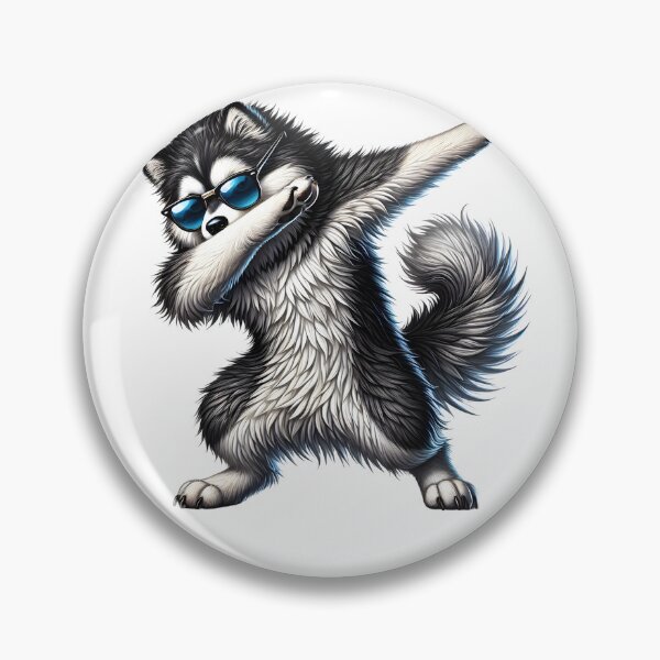 Item preview, Dabbing Pomsky Dog Lover designed and sold by Kimberley King Art  King Art.