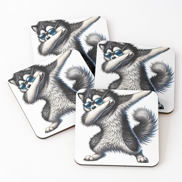 Item preview, Dabbing Pomsky Dog Lover designed and sold by Kimberley King Art  King Art.