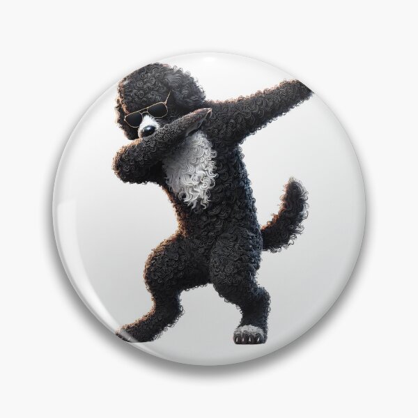 Item preview, Dabbing Portuguese Water Dog Lover designed and sold by Kimberley King Art  King Art.