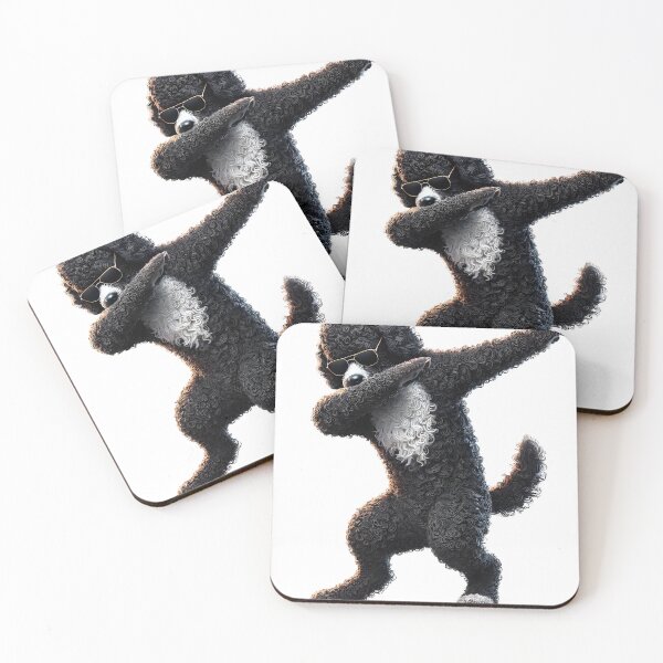 Item preview, Dabbing Portuguese Water Dog Lover designed and sold by Kimberley King Art  King Art.