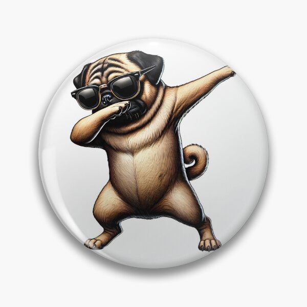 Item preview, Dabbing Pug Dog Lover designed and sold by Kimberley King Art  King Art.