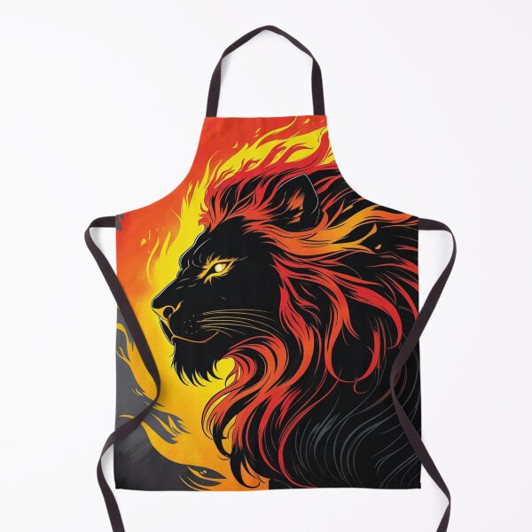 Item preview, Fire Lion Artwork - Fiery Beast Illustration designed and sold by faleisvolen22.