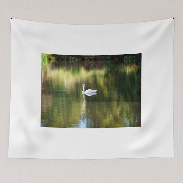 Item preview, Mute Swan against Shadows and Reflections on a Somerset Lake designed and sold by Dorset Girl.
