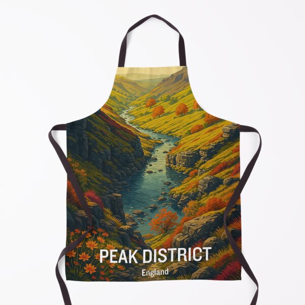Item preview, Peak District England – Vintage Travel Poster Style Landscape designed and sold by Fans-Favourites.