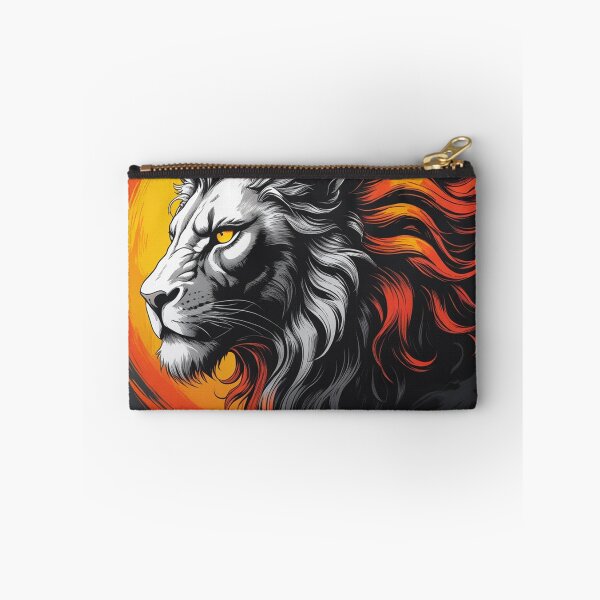 Item preview, Flaming Lion Head - Powerful Animal Design designed and sold by faleisvolen22.