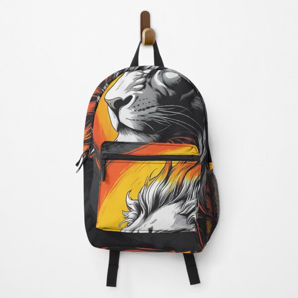 Item preview, Flaming Lion Head - Powerful Animal Design designed and sold by faleisvolen22.