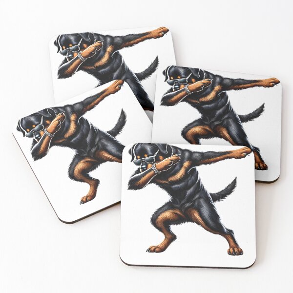 Item preview, Dabbing Rottweiler Dog Lover designed and sold by Kimberley King Art  King Art.