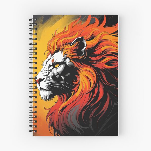 Item preview, Lion On Fire - Bold Fiery Mane Art designed and sold by faleisvolen22.